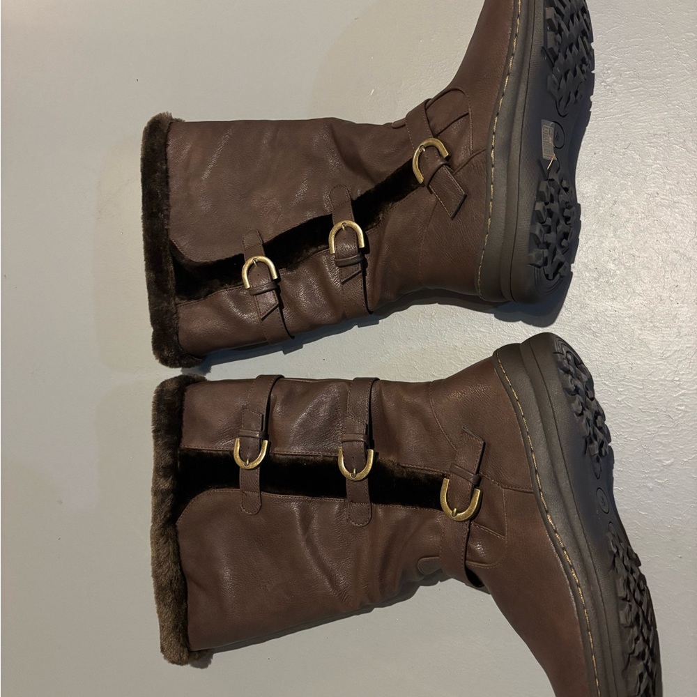 Dream Pairs Fur Lined Leather Boots